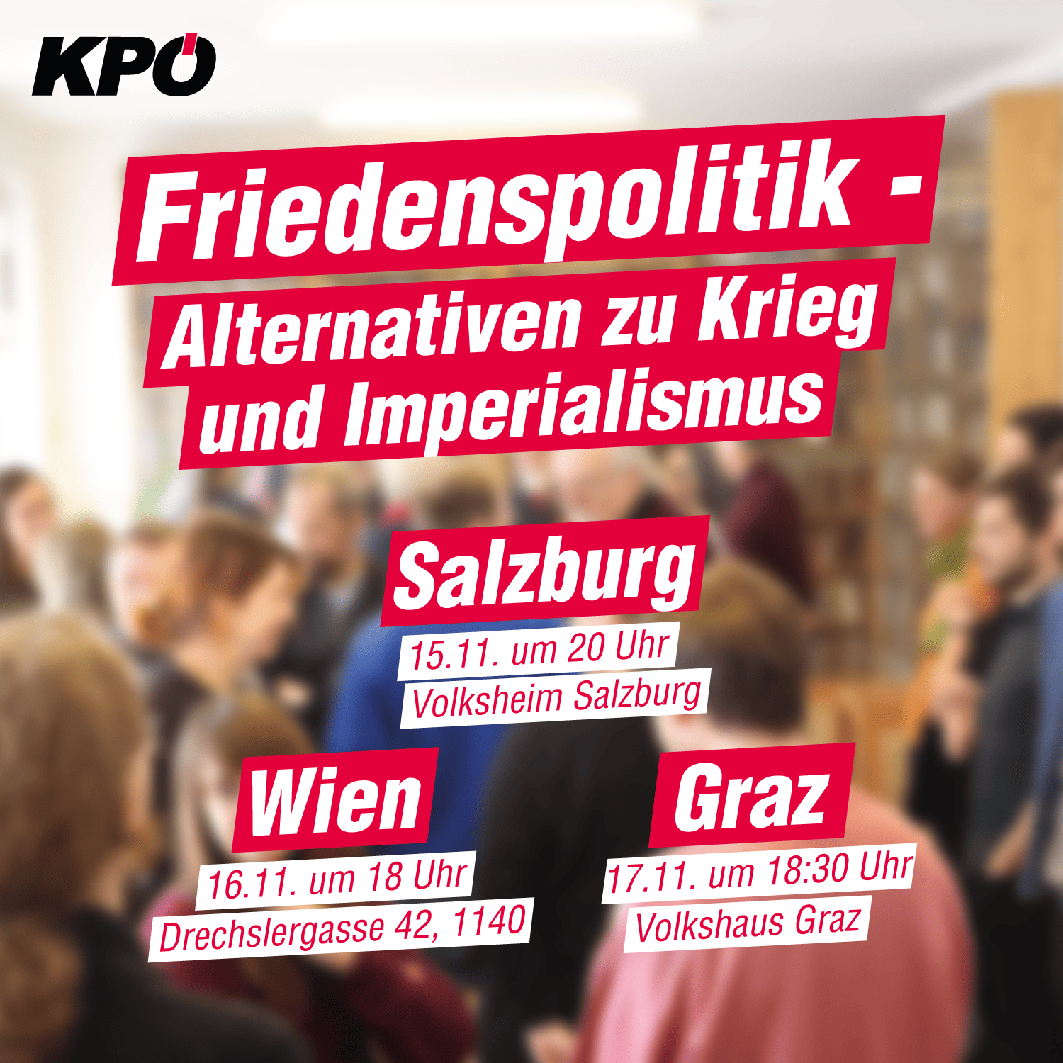 Vortragsreihe mit Ingar Solty: Friedenspolitik: Alternativen zu Krieg und Imperialismus