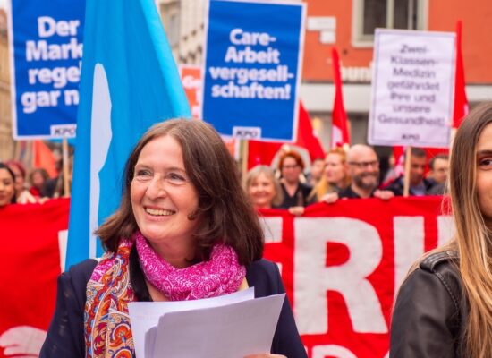 Elke Kahr am 1. Mai 2024 in Graz