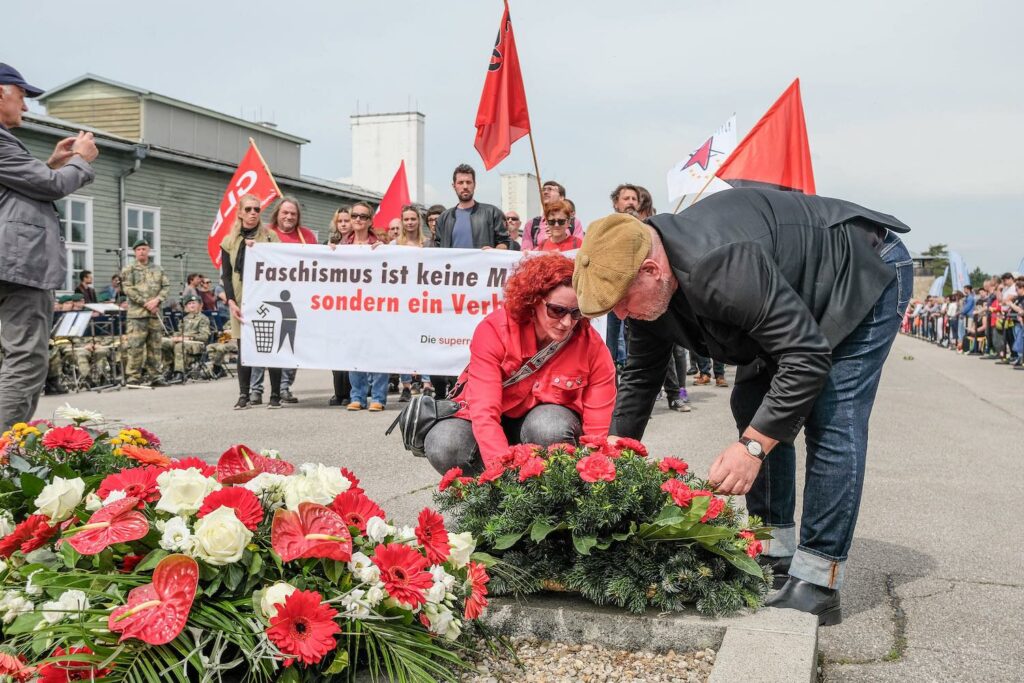 Günther Hopfgartner bei der Befreiungsfeier im ehemaligen KZ Mauthausen 2024