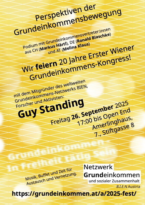 Perspektiven der Grundeinkommensbewegung - 20 Jahre Erster Wiener Kongress